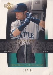 Upper Deck Honor Roll Batting Glove Gold /46  