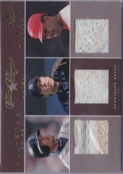 Fleer Classic Clippings All-Star Lineup Triple Swatch /75