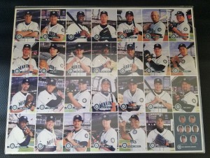 2001 Keebler Full Uncut Team Sheet Promotional Giveaway