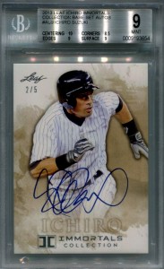 BGS 2013 Leaf Immortals Collection Ichiro Auto J.M.