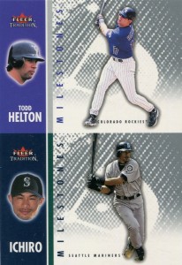 Fleer Tradition Milestones Proof with Todd Helton