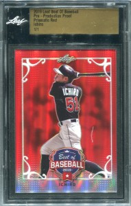 Leaf 2019 Leaf Best of Baseball Prismatic Red Proof 1/1