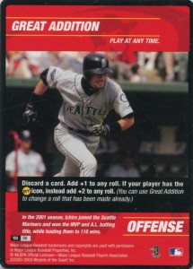 MLB Showdown Strategy Card Great Addition S8