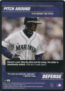 MLB Showdown Strategy Card Pitch Around S16