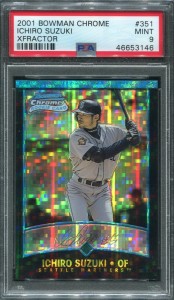 PSA 2001 Bowman Chrome X-Fractor English 