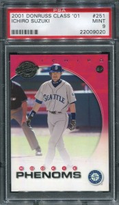PSA 2001 Donruss Class of 2001 missing serial number