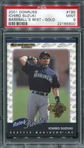 PSA 2001 Donruss RR Baseballs Best Gold /99