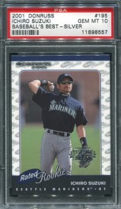 PSA 2001 Donruss RR Baseballs Best Silver /499