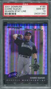 PSA 2001 Donruss RR Season Stat Line /153