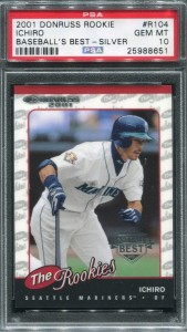 PSA 2001 Donruss The Rookies Baseballs Best Silver /499