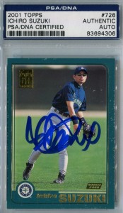 PSA 2001 Topps Certified Auto