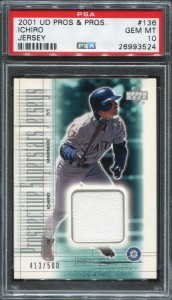 PSA 2001 Upper Deck Pros and Prospects Jersey /500