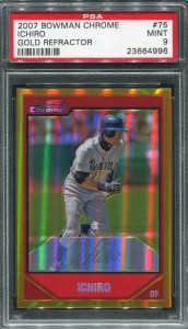 PSA 2007 Bowman Chrome Gold Refractor /50