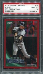 PSA 2010 Topps Chrome Red Refractor /25