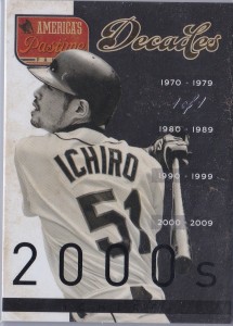 Panini America's Pastime Decades Black 1/1