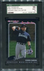 SGC 2001 Donruss Rated Rookie Career Stat Line /106