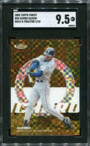 SGC 2005 Topps Finest Gold XFractor /10