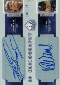 SP Authentic Dual SP Chirography Autograph with Griffey Jr.