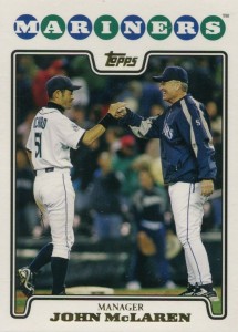 Topps Gold Foil Manager John McLaren with Ichiro