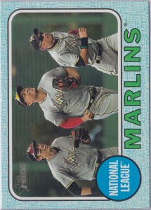 Topps Heritage Blue Border Marlins Team Card /50