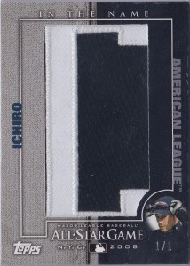 Topps In the Name All-Star Letter Patch 1/1