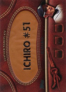 Topps Manufactured Glove Leather Nameplate