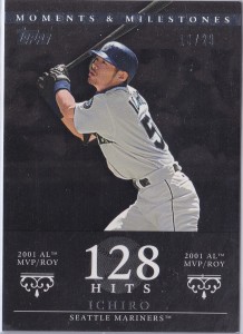 Topps Moments & Milestones Black 6 Hits 128 