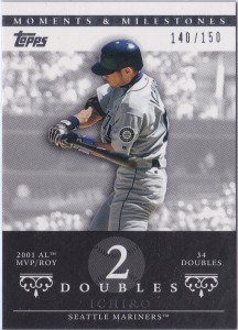 Topps Moments & Milestones White 7 Doubles 2 