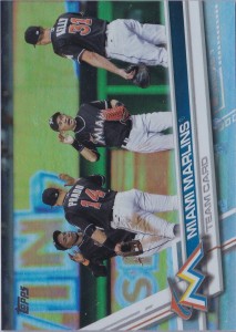 Topps Rainbow Foil Miami Marlins Team Card