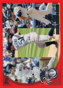 Topps Red AL Batting Average Leaders /299