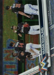 Topps Sparkle Foil Miami Marlins Team Card /175