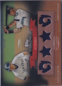 Topps Sterling Career Chronicles Triple Relics /10