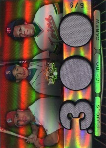 Topps Triple Threads Gold Triple Relic #TTRC64 /9