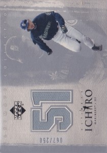 Ultimate Collection Ichiro Silver Ichiro Away Game Jersey /250