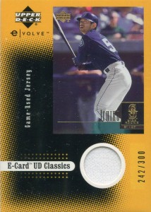 Upper Deck Evolution E Card Jersey /300