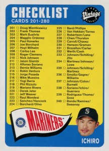 Upper Deck Vintage Checklist