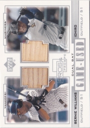 Upper Deck Pros and Prospects Game-Used Dual Bat                             