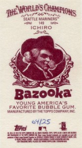 Allen Ginter Mini Bazooka Back /25