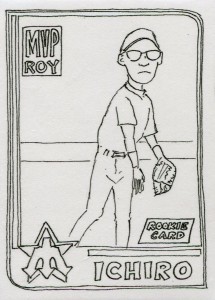 I Draw Baseball Cards 2001 Topps RC Artist Reprint