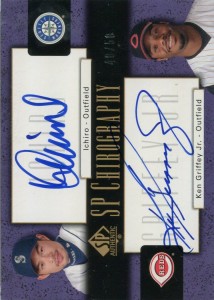 SP Authentic Dual SP Chirography Autograph with Griffey Jr. /50