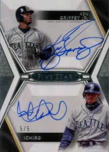 Topps Five Star Dual Auto with Griffey /5