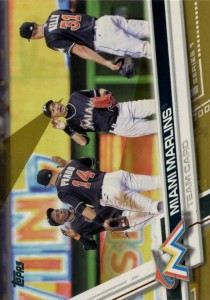 Topps Gold Miami Marlins Team Card /2017