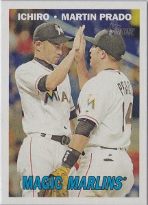 Topps Heritage Combo Cards Magic Marlins 