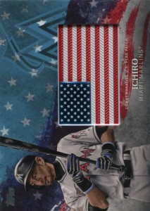 Topps Independence Day Flag Patch Blue /50